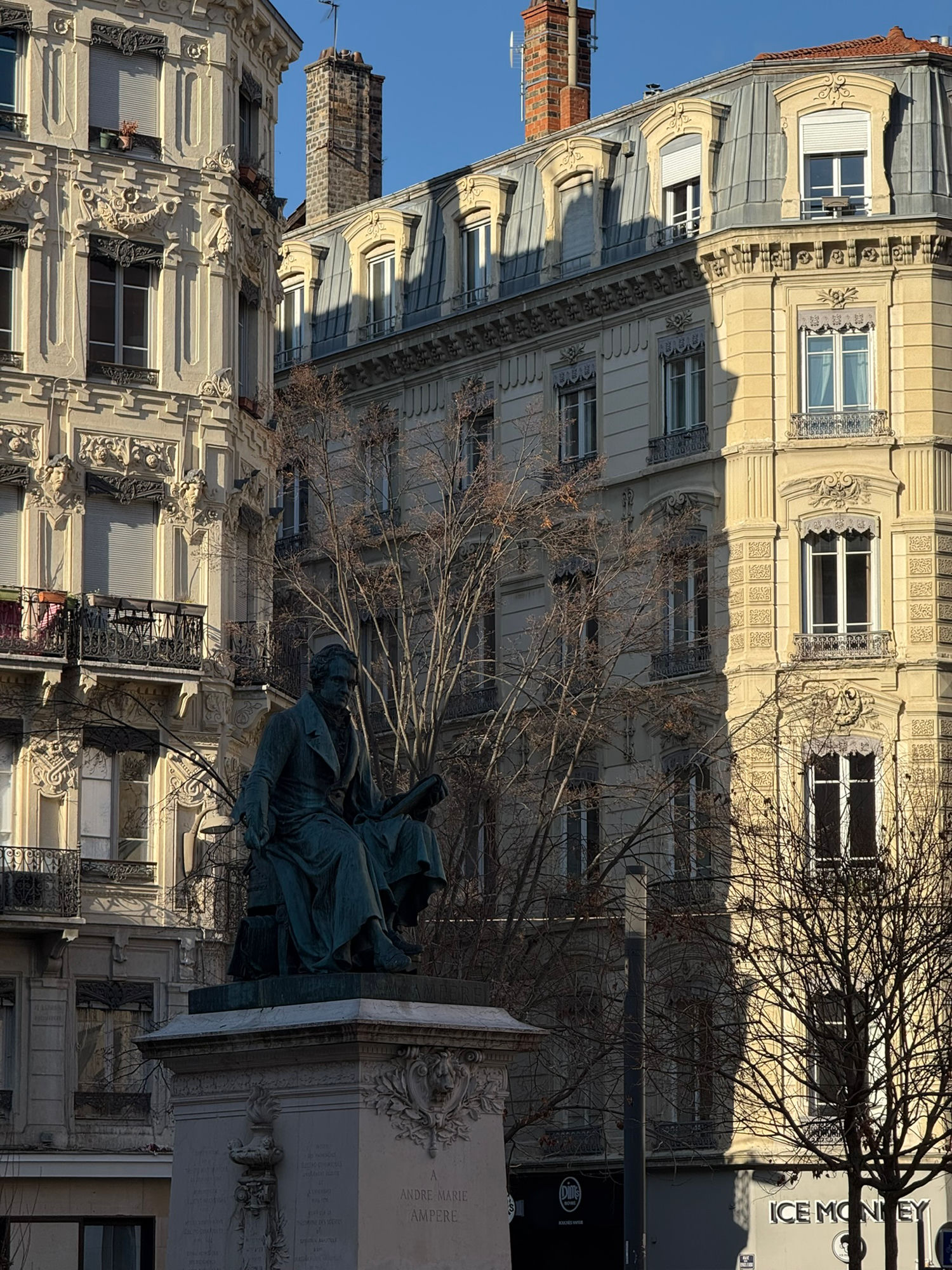 Statue of André-Marie Ampère in Lyon